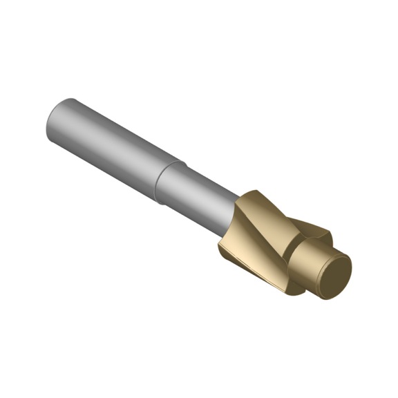 Avellanador ATORN, 180°, HSSE-TiN, agujero pas fino, T=3 M12 20,0 mm x 13 mm HA - Avellanador plano 180° HSSE TiN para agujeros pasantes, fino