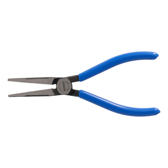 Langbeck flat nose pliers with dipped grip covers