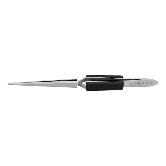 KNIPEX universal cross tweezers, 165 mm, straight - Universal cross-over tweezers