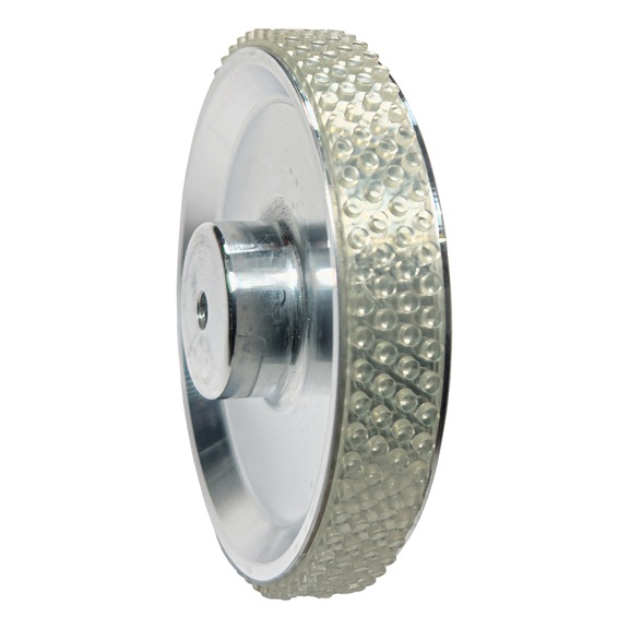 Polyurethane nubbed measuring wheel, circumference 200 mm - Measuring wheels for M45