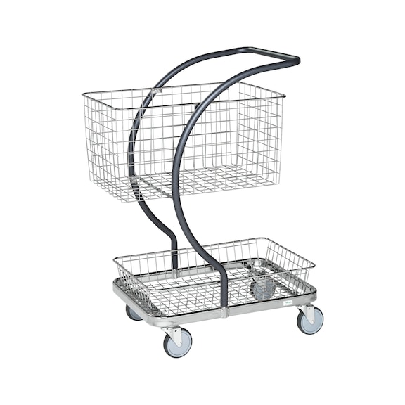 Design serving trolley with two baskets, C-line