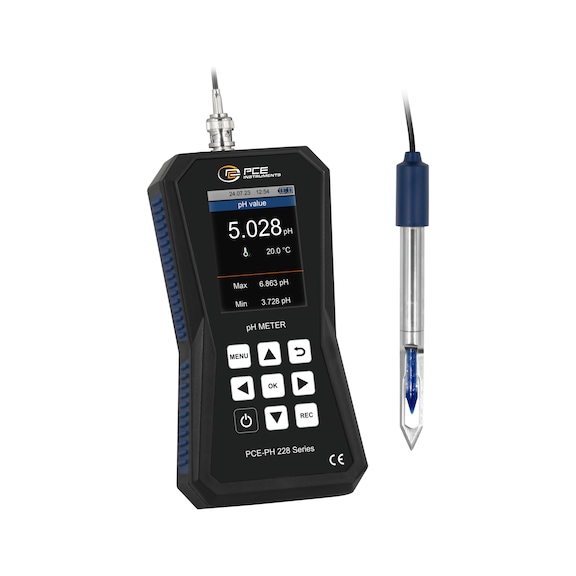 PCE Instruments PCE-PH 228M pH-value analyser - PCE-PH 228M high-precision pH measuring instrument