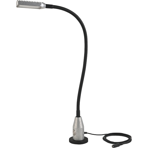 LED "highlight" lampe trav., 2,5 W, int. var., base aimant, tige flex. IP65 - Lampe de poste de travail à LED Highlight