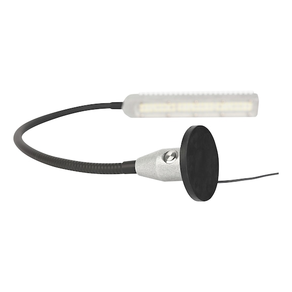 Lámpara trabajo "Floodlight" 10&nbsp;W, atenuable con base mag. y eje flexible, IP 65 - Luz de trabajo LED Floodlight