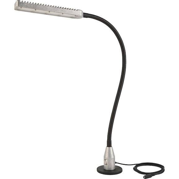 Lámpara trabajo "Floodlight" 10&nbsp;W, atenuable con base mag. y eje flexible, IP 65 - Luz de trabajo LED Floodlight