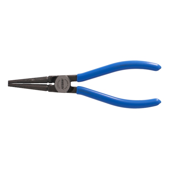ATORN long-nose round pliers 160 mm, polished, DIN 5745 - Langbeck round-nose pliers with dipped grip covers
