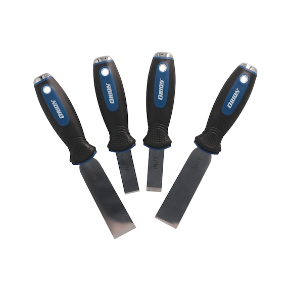 ORION 刮刀套件，带打击帽和 INOX 刀片，刀片宽度 20 mm 和 32 mm - 刮刀套件，带平刀片