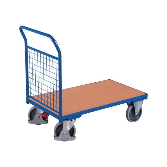 VARIOFIT Chariot paroi front. sw-700.101 av treillis, RAL LxlxH 950x450x945mm - Chariot à plateforme avec paroi frontale en treillis