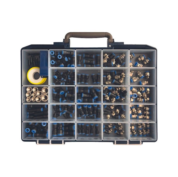 "Blue Series" assortment box of quick-action push-in connectors