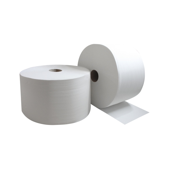 ORION Putzpapier aus Zellstoff weiß 1500 Blatt pro Rolle 360x220 mm - Putzpapier-Rolle