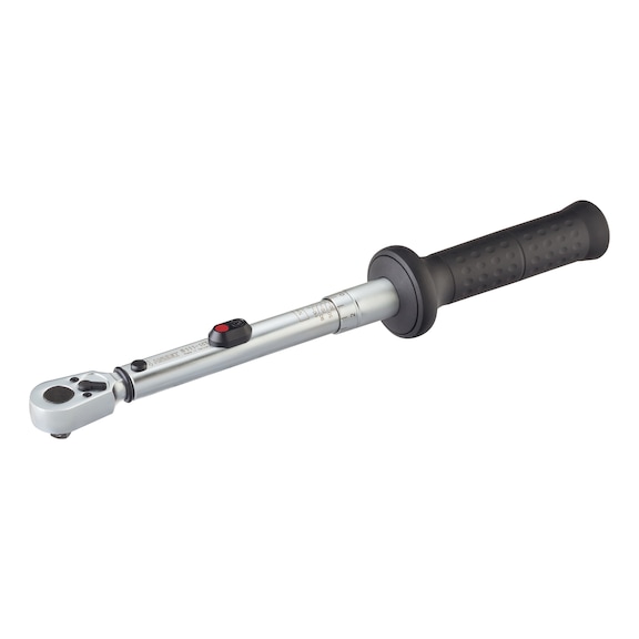 HAZET torque wrench 20–120 Nm with reversible ratchet 3/8 inch - Torque wrench system 6000 CT, adjustable
