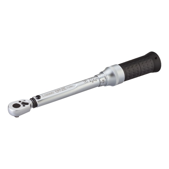 HAZET torque wrench, 4–40 Nm, with ratchet 1/4" - Torque wrench system 6000 CT, adjustable