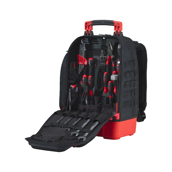 WIHA tool backpack mechanic II with tool assortment, 41 pieces - Tool backpack, mechanics