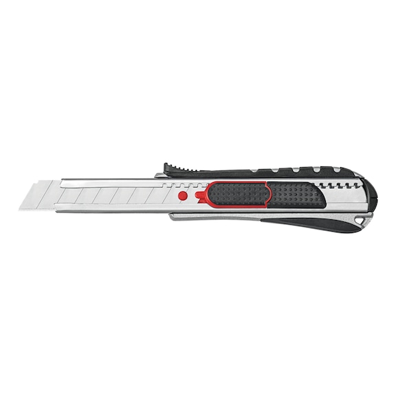 Safety utility knife, extra-long, with 18 mm snap-off blade