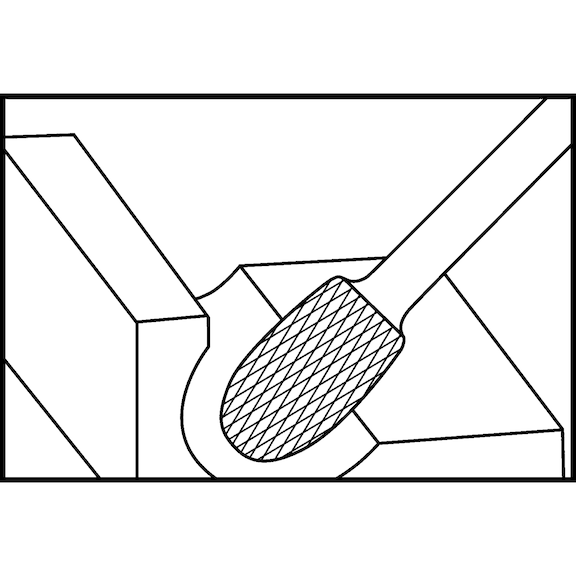 ATORN hardmetalen freesstift 6 mm TRE 1220 vertanding 6 ATORN nr.: 11310236 - Carbide bur