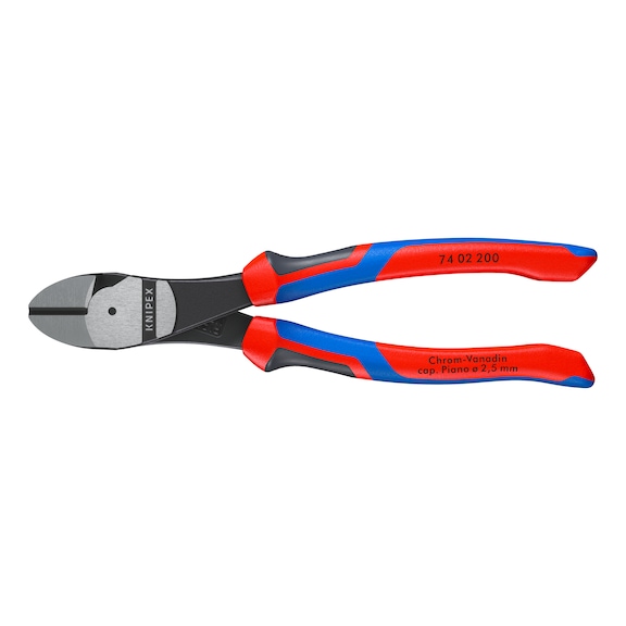 Heavy-duty side cutters with 2-component grip cover
