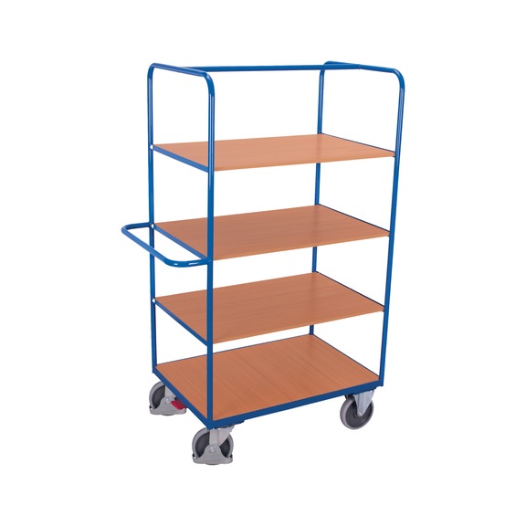 VARIOFIT sw-700.238 high shelf trolley with folding shelves - Shelf trolley, high