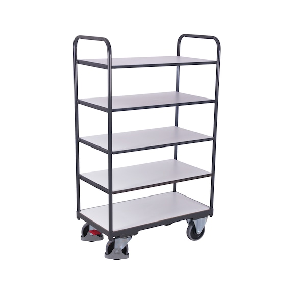  High ESD shelf trolley with five load areas
