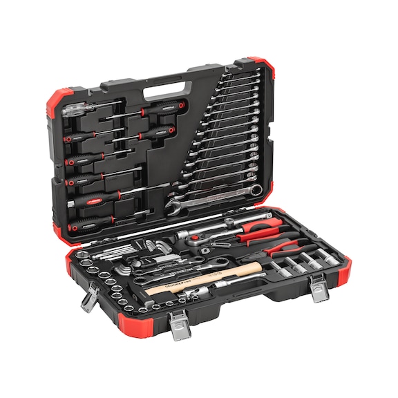 Tool wrench and socket wrench set, 69&nbsp;pieces