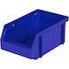 Cutie depozitare cu vizualizare din PP, măr. 4, 161/140 x 106 x 75 mm, albastru - Cutie de depozitare deschisă - 1