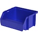 Cutie depozitare cu vizualizare din PP, măr. 5, 90/68 x 102 x 49 mm, albastru - Cutie de depozitare deschisă - 1