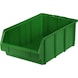 Caja de almacenamiento de polipropileno, tamaño 1, 489/440x305x185&nbsp;mm, verde - Caja de almacenamiento de visualización fácil - 1