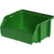 Caja de almacenamiento de polipropileno, tamaño 5, 90/68x102x49&nbsp;mm, verde - Caja de almacenamiento de visualización fácil - 1