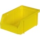 Caja de almacenam. de polipropileno, tamaño 4, 161/140x106x75&nbsp;mm, amarilla - Caja de almacenamiento de visualización fácil - 1