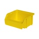 Caja de almacenam. de polipropileno, tamaño 5, 90/68x102x49&nbsp;mm, amarilla - Caja de almacenamiento de visualización fácil - 1