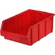 Polypropylenová skladovací krabice, velikost&nbsp;1, 489/440x305x185&nbsp;mm, červená - Průhledná skladovací krabice - 1