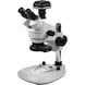 Mikroskop stereosk. ze zm. ognisk. z kam. USB, 7,5x-45x, pierśc. lampa LED LED  - Mikroskop stereoskopowy ze zmienną ogniskową - 1