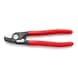 KNIPEX 电缆剪，165 毫米，复位弹簧，带塑料手柄 - 电缆剪，带可调节螺纹接点，自锁定 - 2