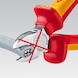 KNIPEX VDE 电缆剪，165 毫米，带双组份手柄 - VDE 电缆剪，带可调螺旋接头，自锁定 - 2