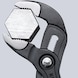 KNIPEX Cobra vízpumpafogó, 180&nbsp;mm, 36&nbsp;mm szélességig, pol. fej, műa. markolat - Cobra Hightech vízpumpafogó - 6