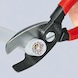 KNIPEX Kabelschere 200 mm Doppelschneide mit Kunststoffgriff - Kabelschere mit Doppelschneide - 3