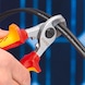 KNIPEX cable cutters VDE 165&nbsp;mm with two-component handle - VDE cable cutters with adjustable screw joint, self-locking - 3