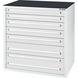 ORION tool cabinet B, 7 drawers, RAL7035/7035, full-extension - Drawer cabinet B — with fully extending drawers - 1