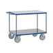 Tischwagen Ladefläche 1.000x700 mm mit 2 Böden Hart-PVC - Tischwagen mit 2 Ladeflächen aus Hart-PVC - 1