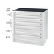ORION tool cabinet B, 7 drawers, RAL7035/7035, full-extension - Drawer cabinet B — with fully extending drawers - 2
