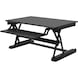 Desk top attachment height-adjustable, 940 x 580 x 135 - 455 mm, black - Desk top attachment height-adjustable, with scissor mechanism - 1