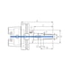 ATORN Hydro-Dehnspannfutter 3Grad HSK100 (ISO 12164) Durchmesser 14 mm A=120 mm - Hydro-Dehnspannfutter 3° - 2