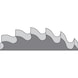 solid carbide metal circular saw blade, coarse-toothed, type B - 3