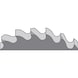 Lame scie circul métaux ORION HSS denture gross 125 mm x2 mm x22 mm C (V+F) T=64 - Lame de scie circulaire en métal, HSS, à denture grossière avec taraud ébaucheur et troisième taraud, type C - 4