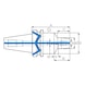 ATORN Hydrohouder, kort slank ontwerp BT50 x 12&nbsp;mm ISO 7388-2 - Hydrohouder - 2