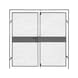 Double-door element for partition wall system - 1