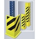 U-shaped corner protectors dim. (HxL) 400x160/160x5 mm RAL 1018 powder-coated - Corner protectors - 1