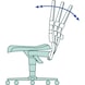 BIMOS werkstoel, Sintec met glijders - SINTEC draaibare werkstoel met glijrails - 2