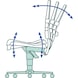 BIMOS werkstoel, Sintec met glijders - SINTEC draaibare werkstoel met glijrails - 3