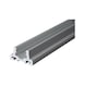 Support rail, 990 mm, aluminium, naturally anodised, pre-drilled, incl. covers - Support rails, flat version - 1