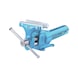HEUER Compact Parallel-Schraubstock 120 mm Backenbreite blau - Parallel-Schraubstock Compact - 1